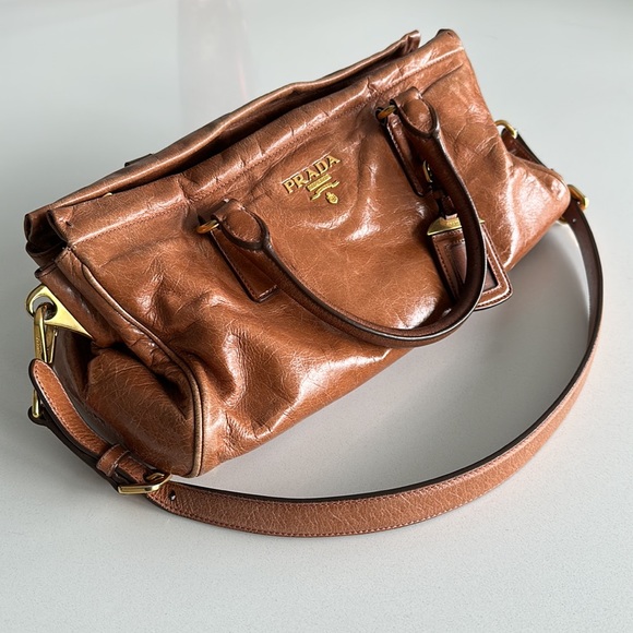 Prada Vitello Shine Satchel Bag - Picture 8 of 12